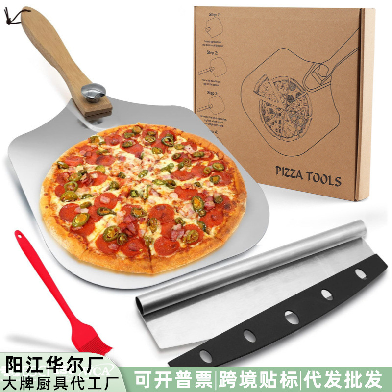 Cuchillo de pizza de acero inoxidable multifuncional cuchillo de pizza de cuchillo