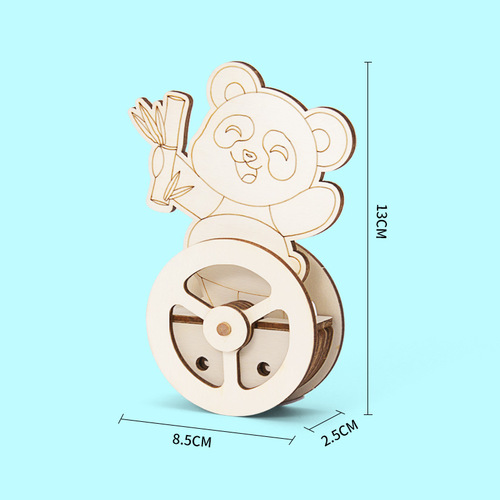 Scientific experiment DIY tumbler panda tumbler technology small production children's handmade science and education cutting-edge material package