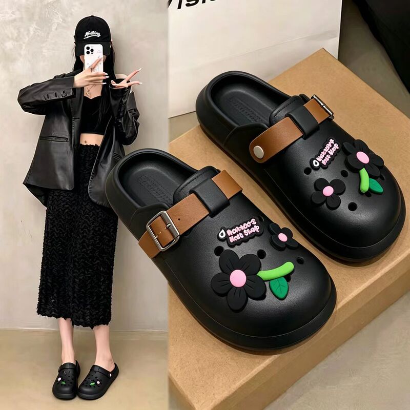 Women's thick-soled clogs for summer outdoor wear, 2026 new model, EVA non-slip, odor-resistant, beach slip-on slippers with a comfortable feel, men's closed-toe sandals Women's thick-soled clogs for summer outdoor wear, 2026 new model, EVA non-slip, odor-resistant, beach slip-on slippers with a comfortable feel, men's closed-toe sandals