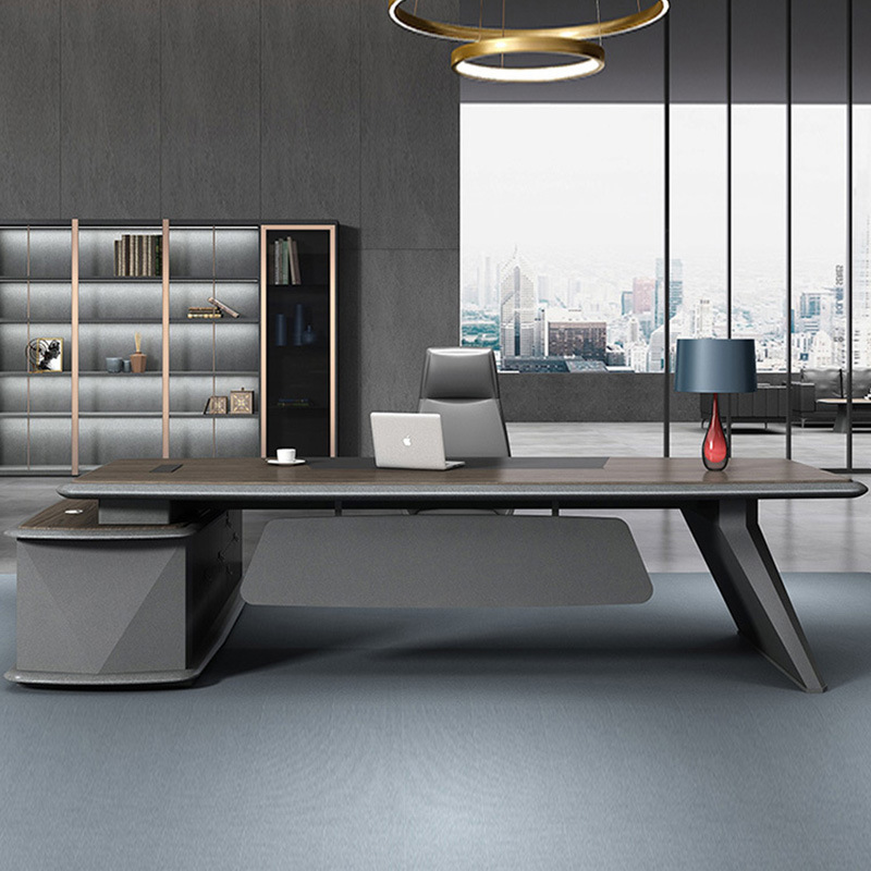 Office furniture set for boss, minimalist modern, executive manager supervisor desk and chair combination, light luxury, grand, office desk