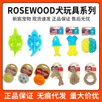 正品英国rosewood奇乐冰爽洁齿玩具肉味玩具咕咕漏食球狗狗玩具|ms