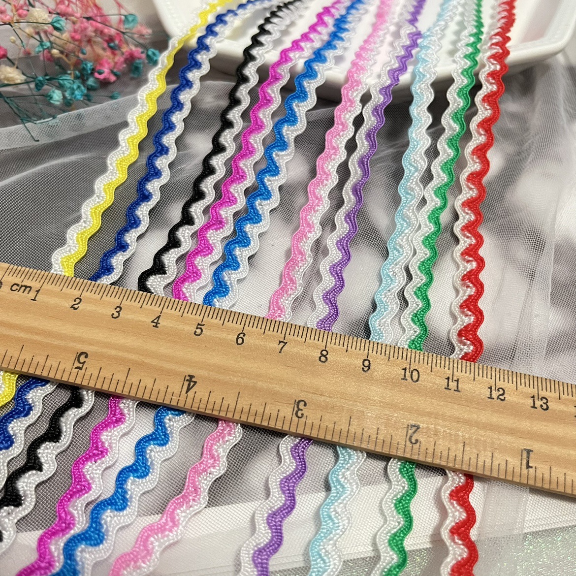 0,5 cm de ancho color blanco marineros de dos colores zapatos sombreros ropa de muñeca decoración de encaje accesorios cinta en stock