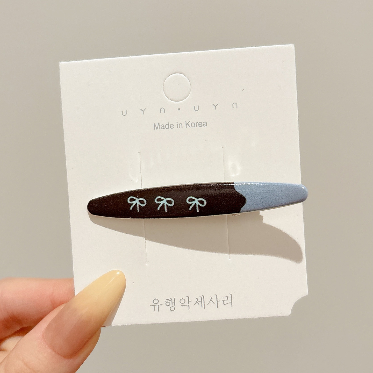 5 # 갈색 리본 약 6.5cm