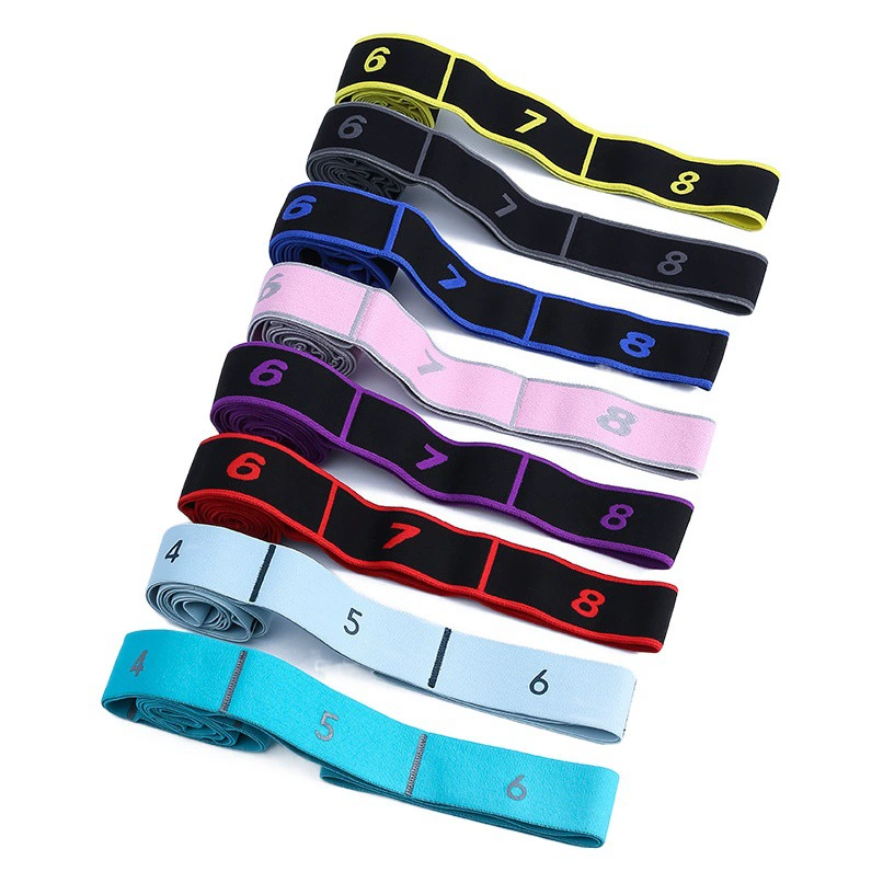Йога стрейч ремень завод стрейч ремень для танцевальной практики ремень цифровой стрейч ремень Мультисегментный стрейч ремень оптовая продажа фабрики