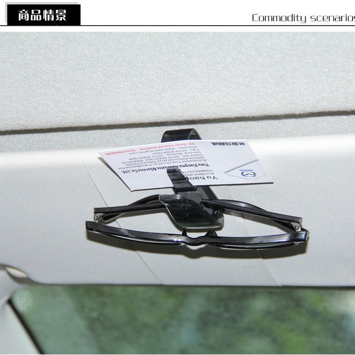 Titular de gafas de coche titular de gafas de sol titular de gafas de coche caja de gafas de coche asiento multifuncional titular de la factura del coche Universal