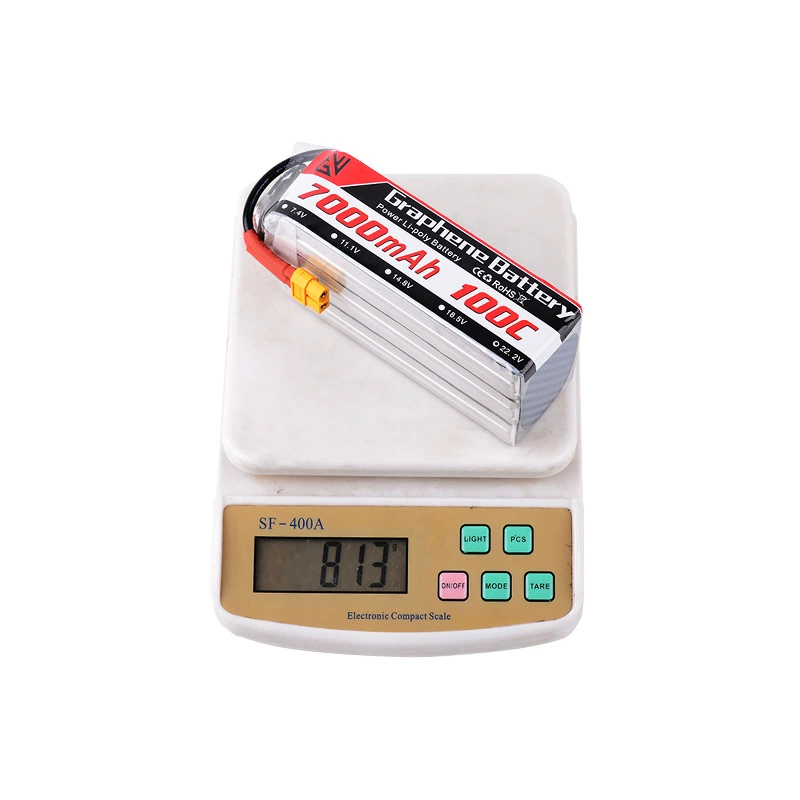 Батарея 22.2V 7000mAh 100C высокого разряда для FPV беспилотника, модель машины, корабля