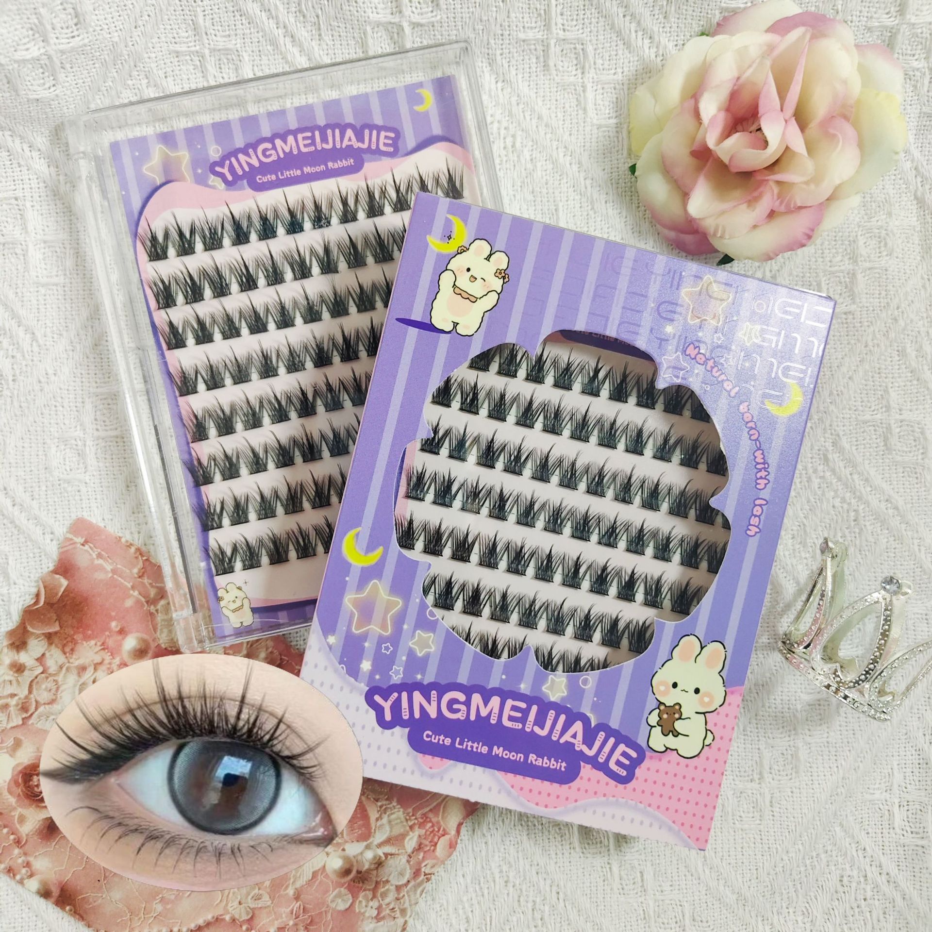 20 filas de paquete de caja de regalo YF64, estilo girasol, pestañas falsas transfronterizas, pestañas falsas, pestañas naturales, pestañas falsas sin pegamento image 8