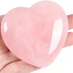 クロスボーダー起爆金6cm天然宝石愛粉水晶石ハート型水晶桃形原石裸石diy置物