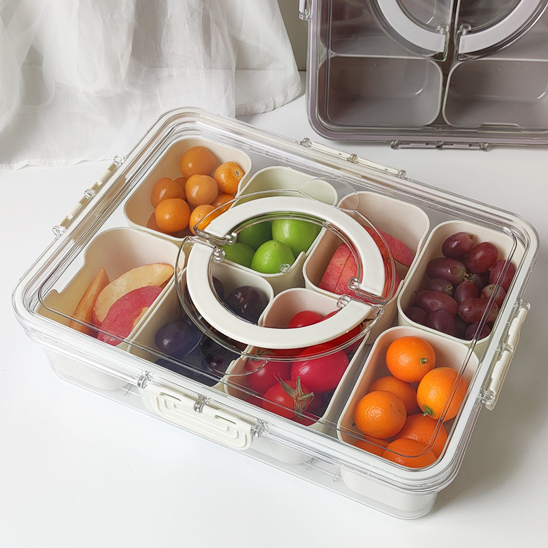 Caja de almacenamiento de refrigerador portátil transfronterizo de ocho puntos, caja de almacenamiento de camping multiespecificación, caja de frutas de grado alimenticio, caja de drenaje