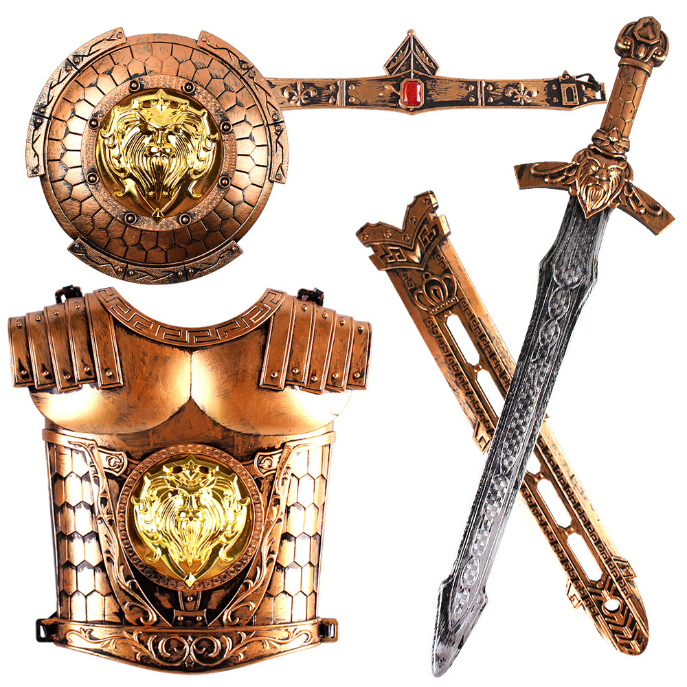 复制_厂家批发 古铜战具兵器 盾牌弓箭套装 儿.jpg