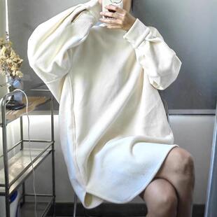 chubby girl plus size 200 Jin Fall/Winter Korean Leisure dress Loose Slim Profile Joker Fashion Skirt Women