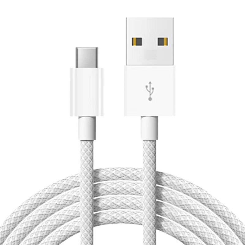 Cable de datos trenzado USB-C adecuado para Apple iphone15pro cable de carga de coche para teléfono móvil cable de datos tipo c