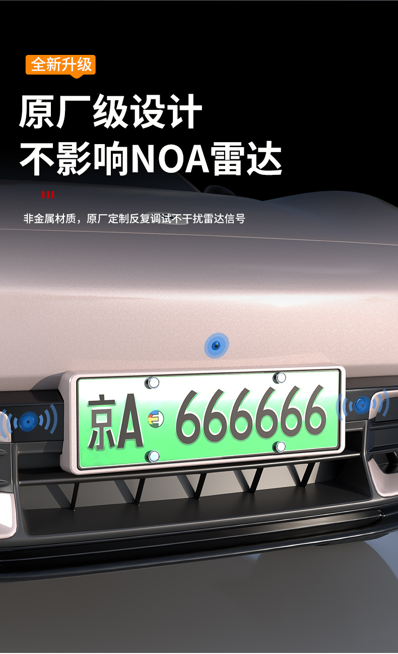 Suitable for Xiaomi YU7/SU7 license plate frames, providing full coverage and protection for the new energy vehicle license plate, including green license plate frame accessories