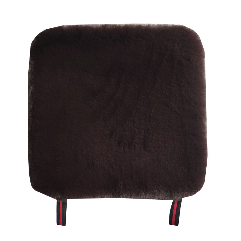 Autumn and Winter encryption thickened imitation rabbit fur three-piece car cotton cushion square cushion imitation wool car cushion without back cushion