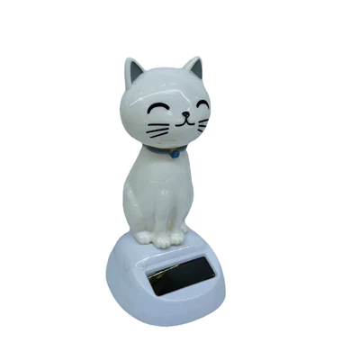 Car ornaments, cat solar shaking head