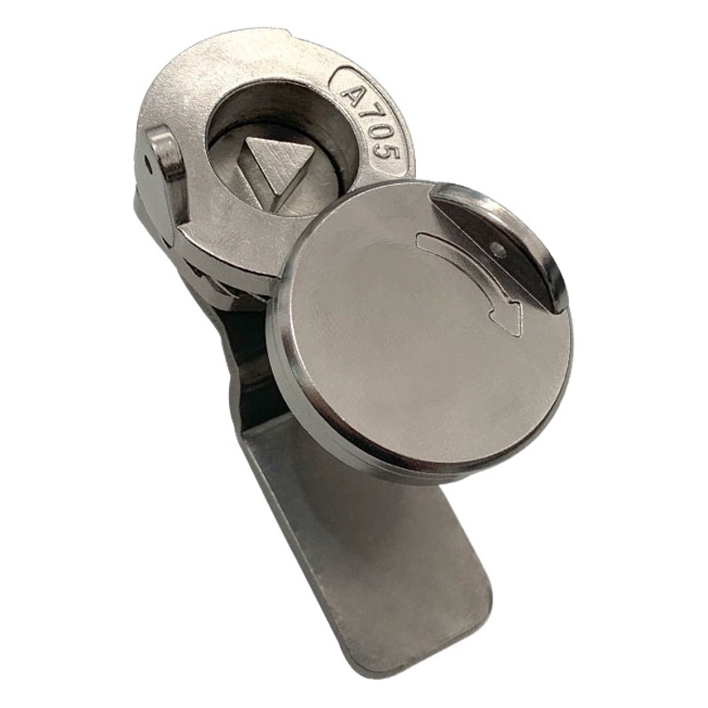 Цилиндровый замок из нержавеющей стали 304 A705-3A/4A плоский/треугольный цилиндр замка с ключевым промышленным замком дверного замка шкафа механическим замком