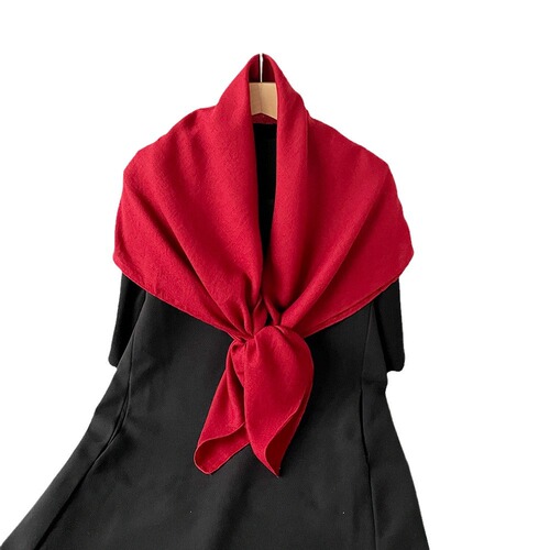 90cm Summer Solid Color Cotton-Linen Scarf for Women — New Design, Perfect for Sun Protection on European and American Beaches; Versatile Wrap & Shawl Available for Wholesale
