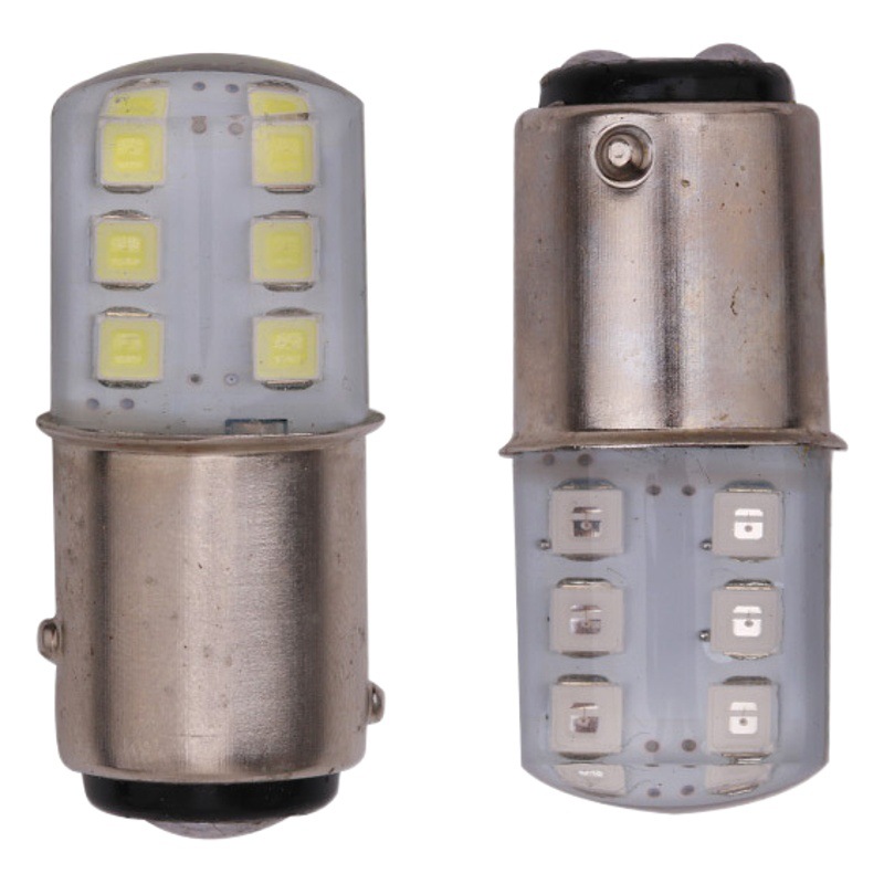 New car led brake light 12v highlight 1156 2835 12 burst flash tail light reversing silicone turn signal