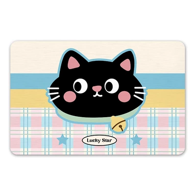 Avtomobil döşəmə paspasları, Door Absorbent Mat, Toilet Door - star-cat-354509cm-square-white-background