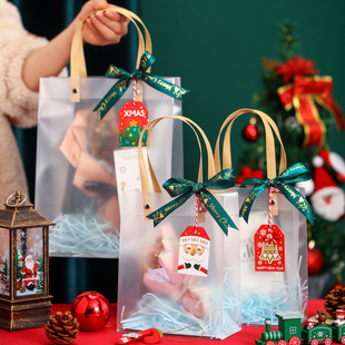 Christmas Gift Bag Christmas Eve Apple Gift Handbag Box Packaging Creative Decorative Bag Gift Box Transparent