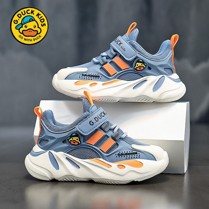 Zapatos para niños de pato amarillo primavera 2024 nuevos zapatos de malla para niños zapatos deportivos para niños zapatos para niños