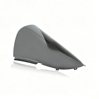 Suitable for Ducati Panigalev2 Modified Windshield, Heightened Racing Windscreen Glass Visor 25-26 (Motorcycle front windshield) - gray