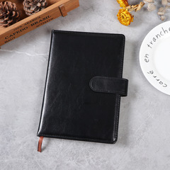 a5商務辦公搭扣皮質筆記本b5企業公司會議記錄本PU記事本子批發
