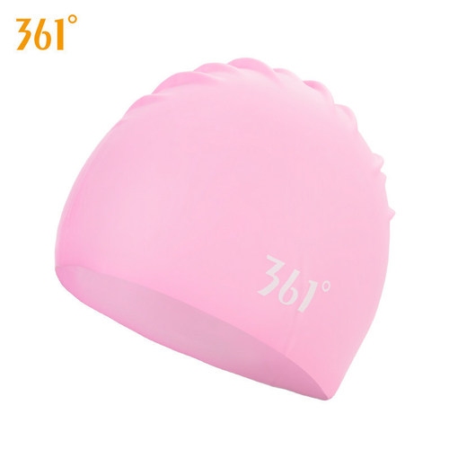 361 Swimming Cap Adult Unisex Professional Waterproof Comfortable Silicone Cap Fashion Large Size Training Swimming Cap Wholesale