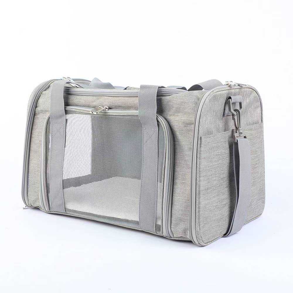 Bolsa para gatos para mascotas, bolsa para salir, portátil y transpirable, bolsa para gatos plegable para perros pequeños, coche ligero, bolsa para gatos de gran capacidad