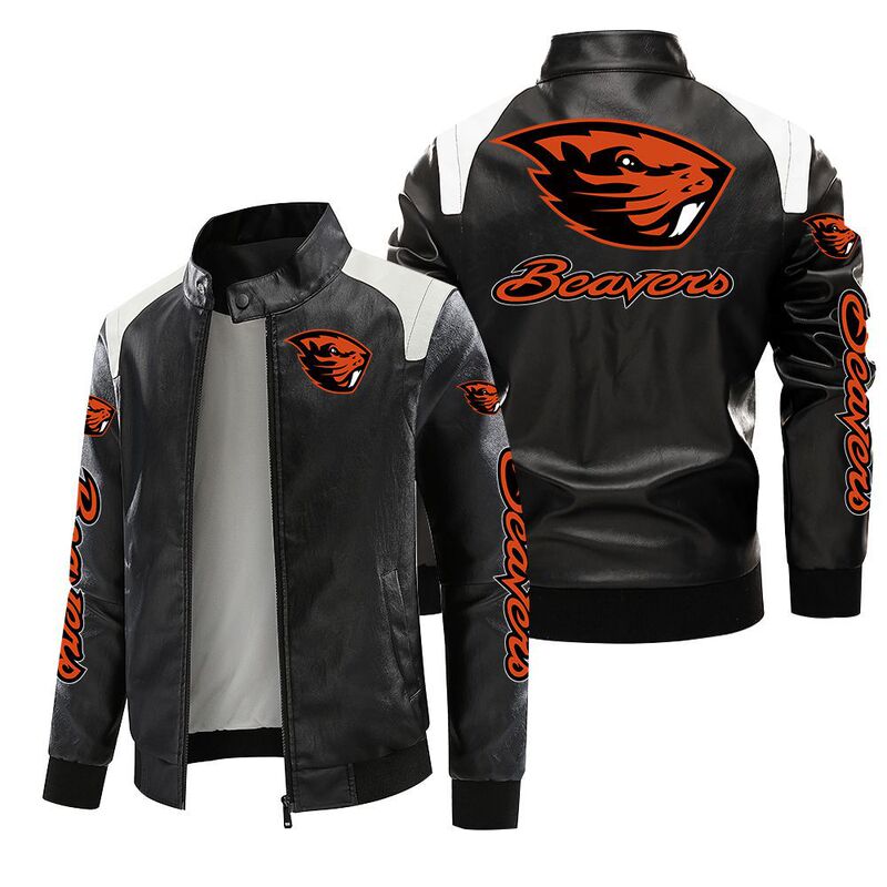 [European Size Plus Velvet] Crazy March Series Beaver Groundhog Fan Gift Motorcycle Autumn and Winter Jacket