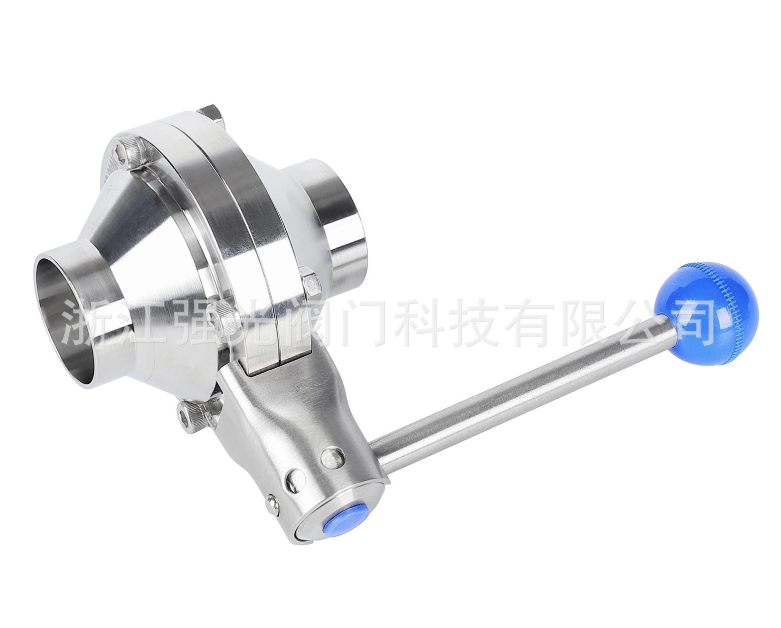 卫生型蝶式球阀，蝶型球阀，蝶形球阀，快装，焊接，气动，不锈钢