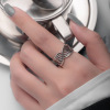 Wavy line ring, fashionable accessory, Korean style, silver 925 sample, simple and elegant design