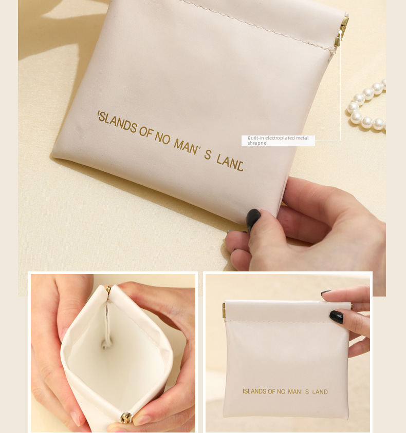 Nouveau sac de rangement en PU pour éclats d'obus, mini porte-monnaie pour femme, portefeuille pour femme, sac à cartes, sac de grande qualité, sac à cosmétiques_voghion.com