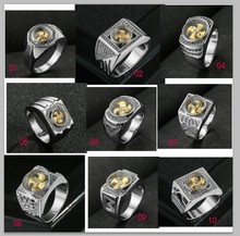 时来运转白金男戒指 东南亚泰国热销首饰批发 厂家时尚饰品大男戒