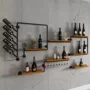 多功能多层实木展示酒架