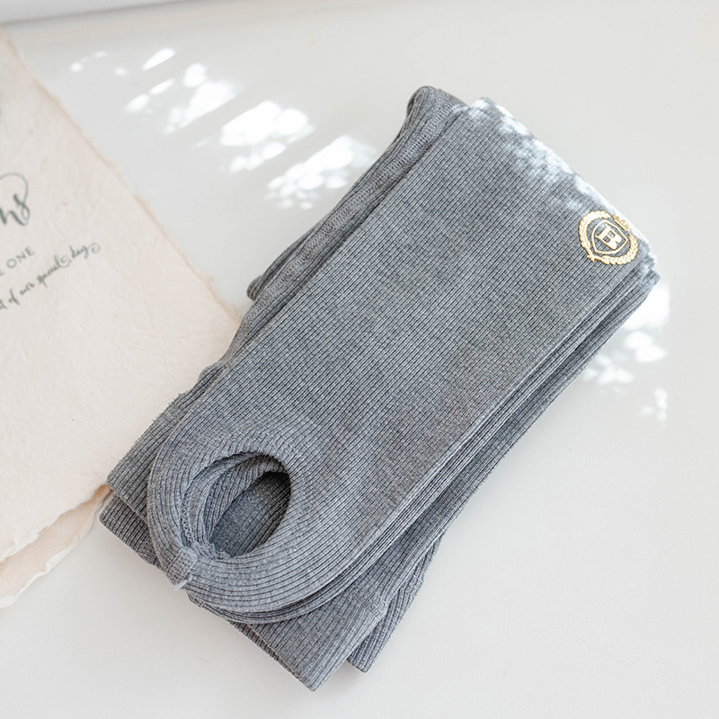 Calcetines Tiantai primavera y otoño pantimedias para niñas delgadas polainas para NIÑOS Calcetines insignia uniforme escolar rayas verticales delgadas pantalones de paso