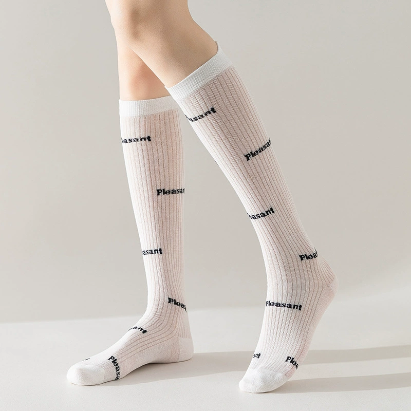 Tide, summer thin black Japanese socks, fitted