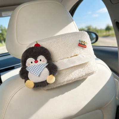 Cute Penguin Car Tissue: Car tissue box/set