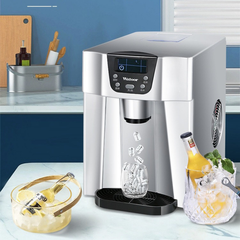 Wotuolai Ice Machine Small Commercial Household Fully Automatic Tap Water Inlet Milk Tea Shop Automatic Ice Making Machine