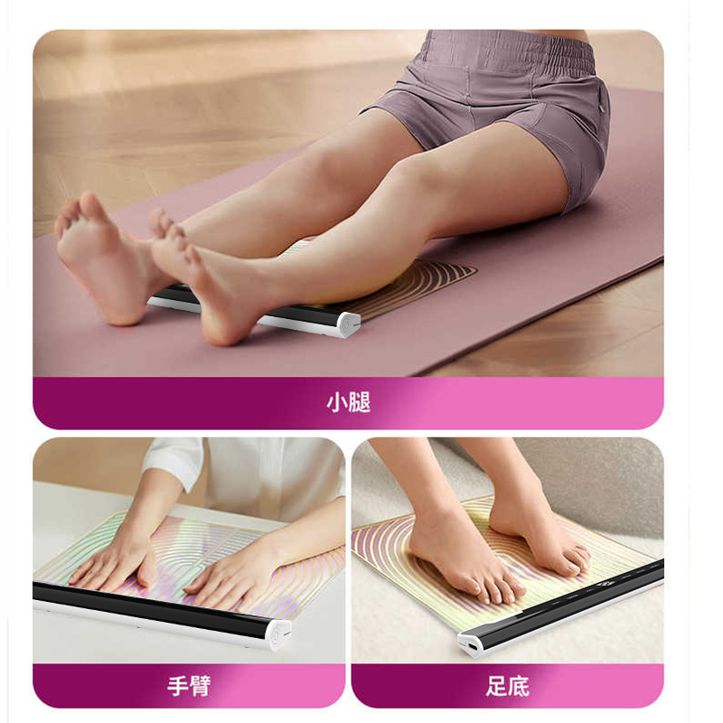 Dispositivo de belleza para piernas con microcorriente EMS, almohadilla de masaje para entrenamiento de músculos de la pantorrilla, almohadilla para pies, dispositivo eléctrico de belleza para piernas y pantorrillas delgadas.