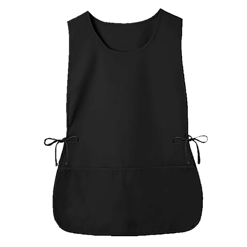 Delantal tipo chaleco de poliéster, moderno, sencillo, delgado, sin mangas, para trabajo, cocina y hogar