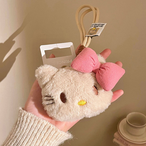 New Cute Cartoon Plush Bear Keychain Pendant Ornament Doll School Bag Mobile Phone Pendant Boutique Wholesale