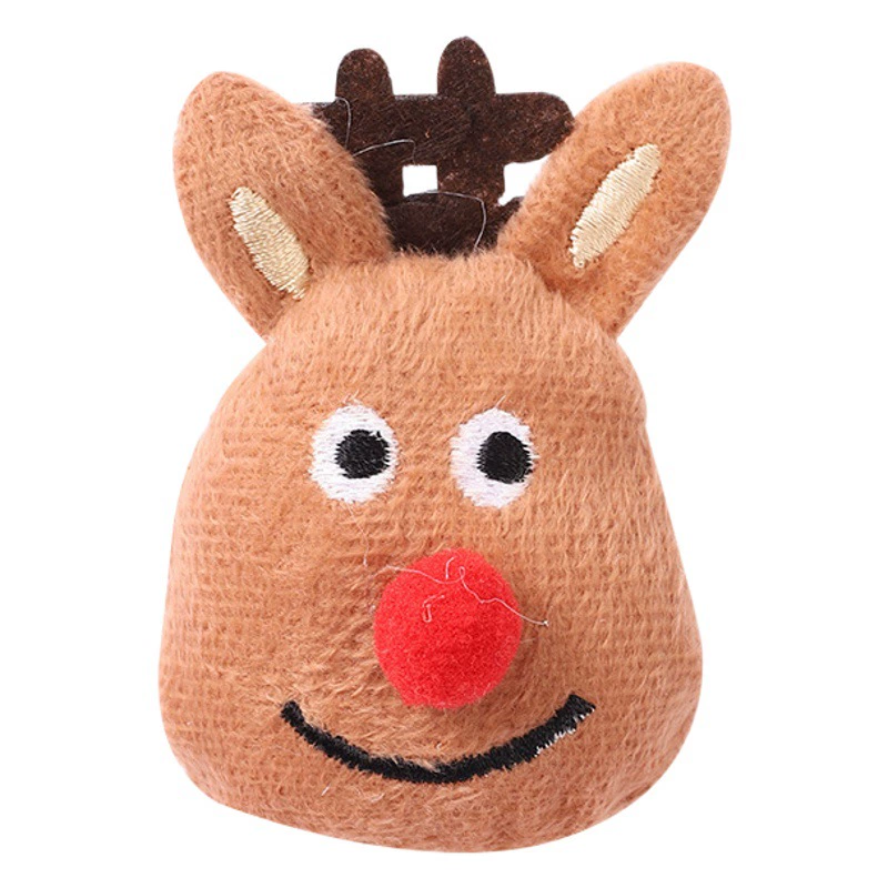 Рождественская зимняя плюшевая брошь DIY Одежда сумка Аксессуары Милый лось Санта-Клаус мультфильм подарок для женщин