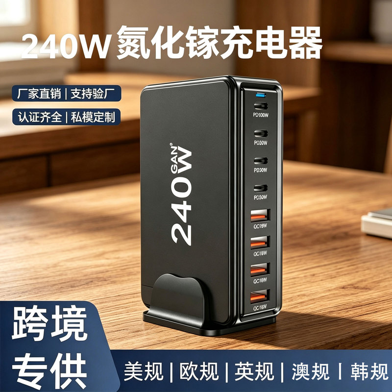 Gallium Nitride Desktop Charging Station Multi-Port USB Charger Typec Socket Multi-Hole Plug Pd Fast Charging 268W Flash Charging Gallium Nitride Desktop Charging Station Multi-Port USB Charger Typec Socket Multi-Hole Plug Pd Fast Charging 268W Flash Charging
