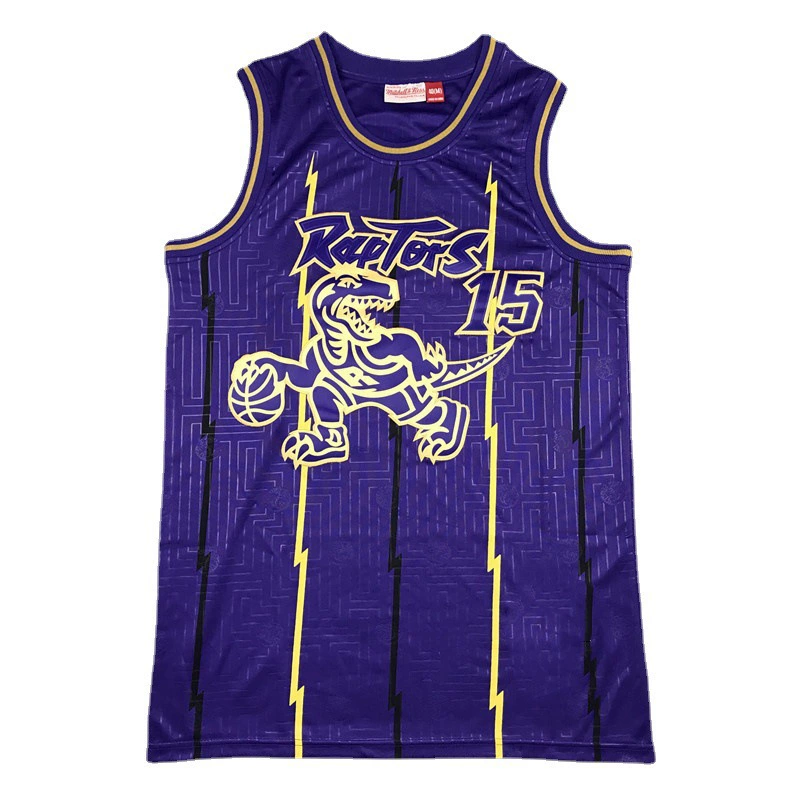 Оптовая продажа баскетбольных маек Raptors №1 McGrady №23 VanVleet ретро-версии из сетчатой ткани в наличии