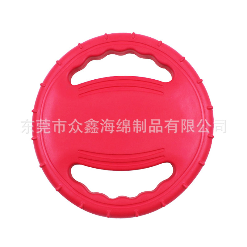 可贴标现货EVA拉环浮水宠物玩具飞盘狗狗耐咬带绳球磨牙金毛玩具|undefined
