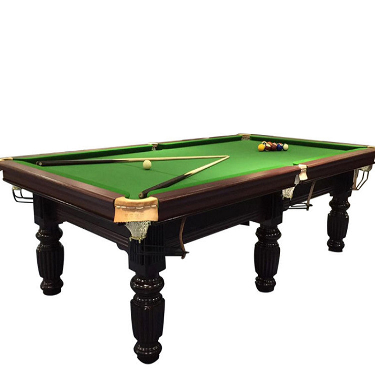 Mesa de billar estándar doméstica para adultos, mesa de tenis de mesa americana negra 8 2 - en - 1 estándar nacional, mesa de billar china comercial