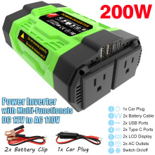 С�Ʒ������ת��12V220V/110V300W500W����������LED��ʾ��˫USB
