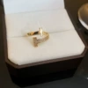 3#Ring-Golden T-shaped (True Gold Electroplating).