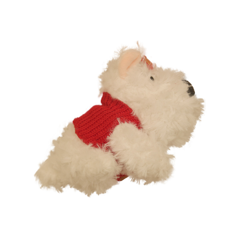 Red Red West Heights Perro de peluche Colgante de peluche Muñeca de dibujos animados Muñeca de cachorro garabateado Bolso colgante Llavero